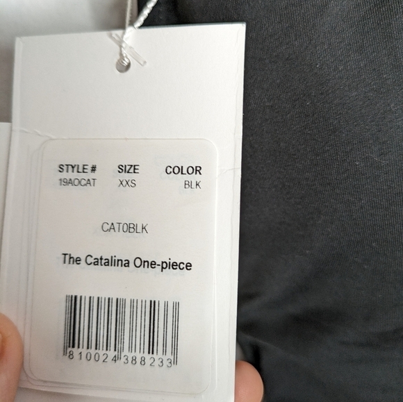 ANDIE SWIM The Catalina One Piece Bathing Suit Swimsuit Black NEW Size XXS - Picture 3 of 9